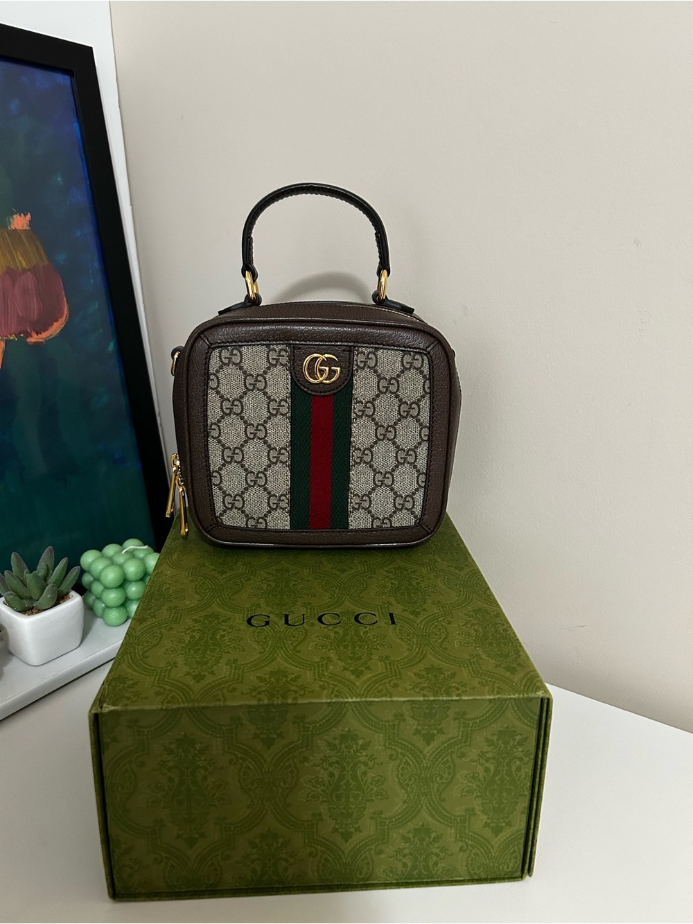 Gucci Ophidia Mini Top Handle Bag